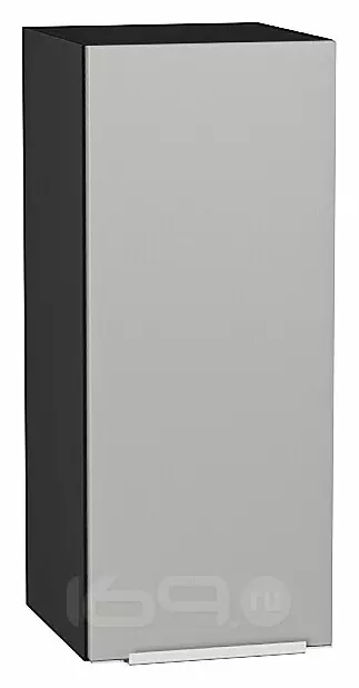 Шкаф верхний с 1-ой дверцей Фьюжн Silky Light Grey Graphite 716*300*320