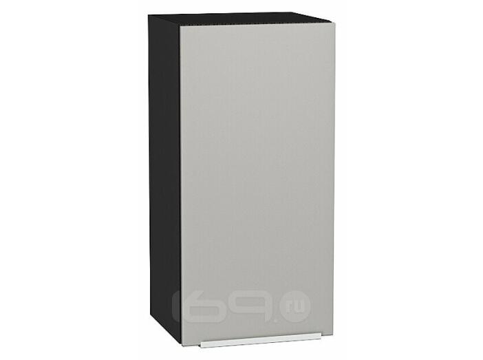 Шкаф верхний с 1-ой дверцей Фьюжн Silky Light Grey  Graphite 716*350*320