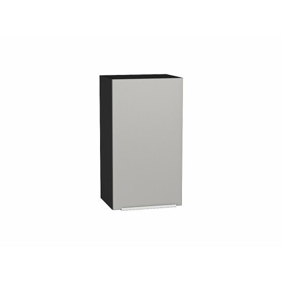 Шкаф верхний с 1-ой дверцей Фьюжн Silky Light Grey  Graphite 716*400*320