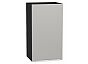 Шкаф верхний с 1-ой дверцей Фьюжн Silky Light Grey Graphite 716*400*320