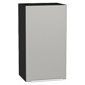 Шкаф верхний с 1-ой дверцей Фьюжн Silky Light Grey  Graphite 716*400*320