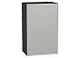 Шкаф верхний с 1-ой дверцей Фьюжн Silky Light Grey Graphite 716*450*320