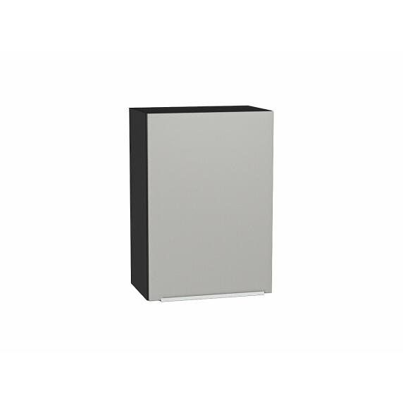 Шкаф верхний с 1-ой дверцей Фьюжн Silky Light Grey  Graphite 716*500*320