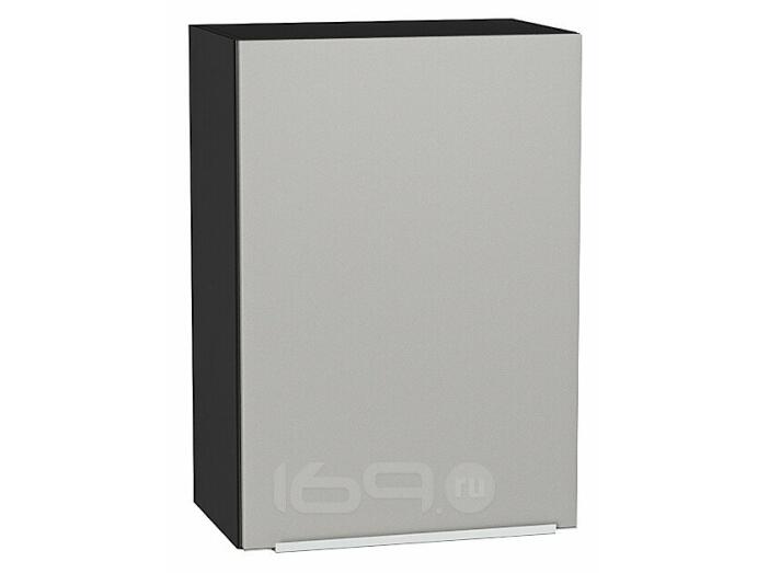 Шкаф верхний с 1-ой дверцей Фьюжн Silky Light Grey  Graphite 716*500*320