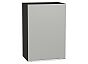 Шкаф верхний с 1-ой дверцей Фьюжн Silky Light Grey Graphite 716*500*320