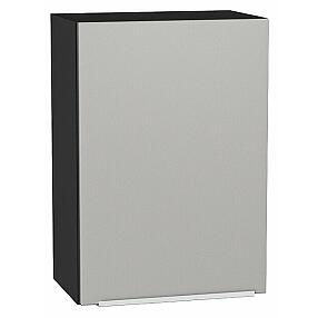 Шкаф верхний с 1-ой дверцей Фьюжн Silky Light Grey  Graphite 716*500*320