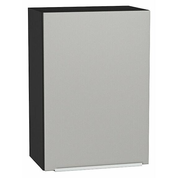 Шкаф верхний с 1-ой дверцей Фьюжн Silky Light Grey  Graphite 716*500*320