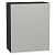 Шкаф верхний с 1-ой дверцей Фьюжн Silky Light Grey Graphite 716*600*320