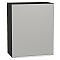 Шкаф верхний с 1-ой дверцей Фьюжн Silky Light Grey  Graphite 716*600*320 Шкаф верхний с 1-ой дверцей Фьюжн Silky Light Grey  Graphite 716*600*320