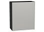 Шкаф верхний с 1-ой дверцей Фьюжн Silky Light Grey Graphite 716*600*320