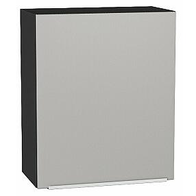 Шкаф верхний с 1-ой дверцей Фьюжн Silky Light Grey  Graphite 716*600*320