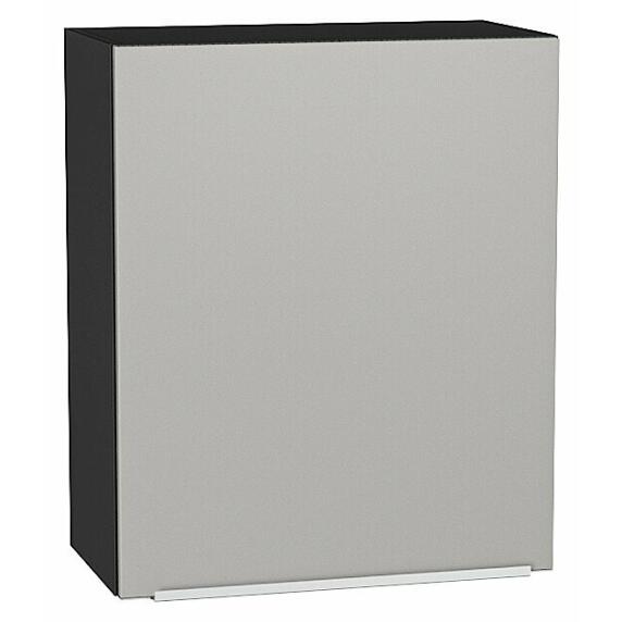 Шкаф верхний с 1-ой дверцей Фьюжн Silky Light Grey  Graphite 716*600*320