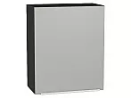 Шкаф верхний с 1-ой дверцей Фьюжн Silky Light Grey Graphite 716*600*320