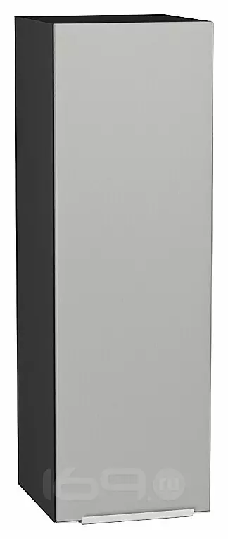 Шкаф верхний с 1-ой дверцей Фьюжн Silky Light Grey Graphite 920*300*320
