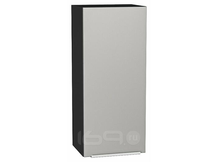 Шкаф верхний с 1-ой дверцей Фьюжн Silky Light Grey  Graphite 920*400*320