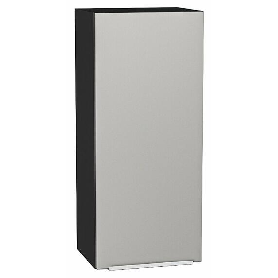 Шкаф верхний с 1-ой дверцей Фьюжн Silky Light Grey  Graphite 920*400*320