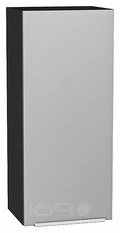 Шкаф верхний с 1-ой дверцей Фьюжн Silky Light Grey  Graphite 920*400*320