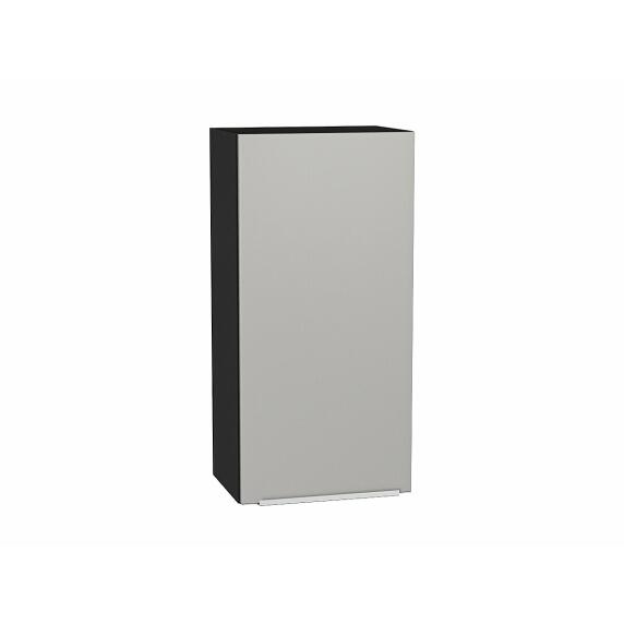Шкаф верхний с 1-ой дверцей Фьюжн Silky Light Grey  Graphite 920*450*320