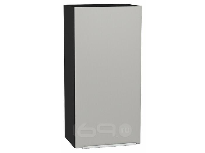 Шкаф верхний с 1-ой дверцей Фьюжн Silky Light Grey  Graphite 920*450*320