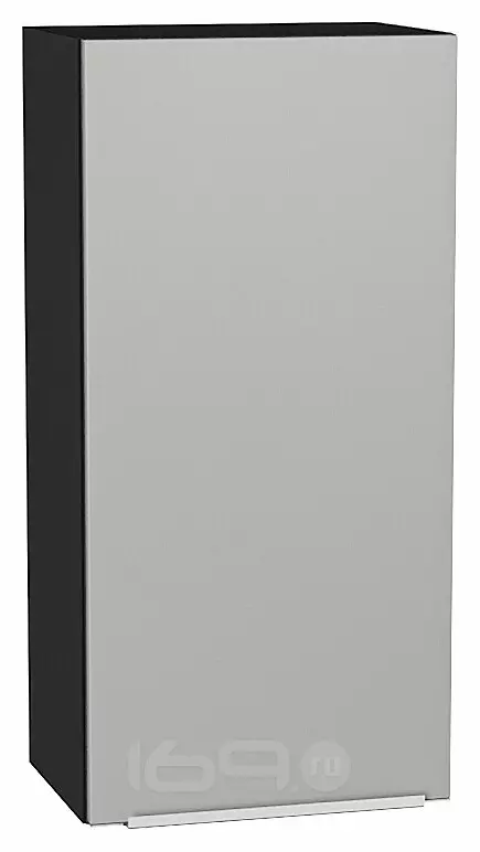 Шкаф верхний с 1-ой дверцей Фьюжн Silky Light Grey  Graphite 920*450*320