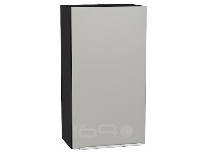 Шкаф верхний с 1-ой дверцей Фьюжн Silky Light Grey  Graphite 920*500*320