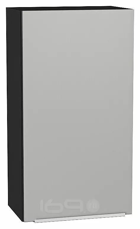 Шкаф верхний с 1-ой дверцей Фьюжн Silky Light Grey Graphite 920*500*320