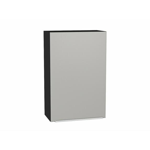Шкаф верхний с 1-ой дверцей Фьюжн Silky Light Grey  Graphite 920*600*320