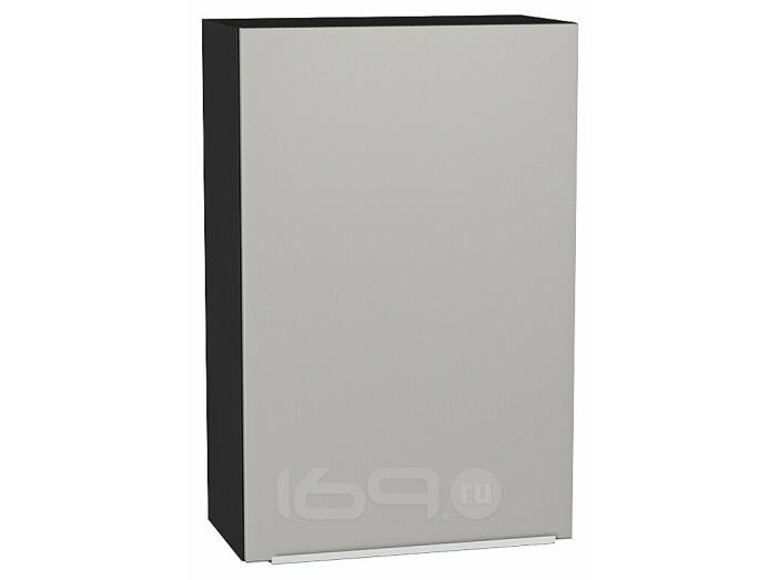 Шкаф верхний с 1-ой дверцей Фьюжн Silky Light Grey  Graphite 920*600*320
