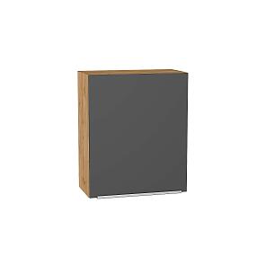 Шкаф верхний с 1-ой дверцей Фьюжн Stormy Silk/Дуб Вотан 716*600*320