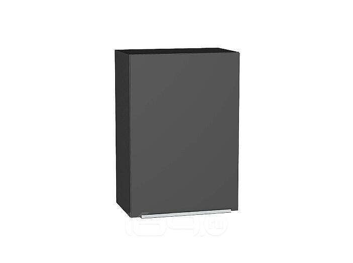 Шкаф верхний с 1-ой дверцей Фьюжн Stormy Silk/Graphite 716*500*320