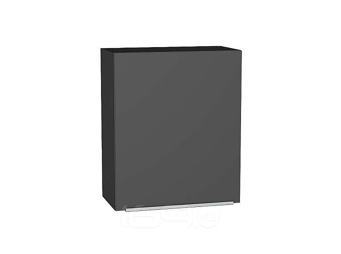 Шкаф верхний с 1-ой дверцей Фьюжн Stormy Silk/Graphite 716*600*320