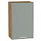 Шкаф верхний с 1-ой дверцей Квадро Аквамарин/Дуб Вотан 716*450*321