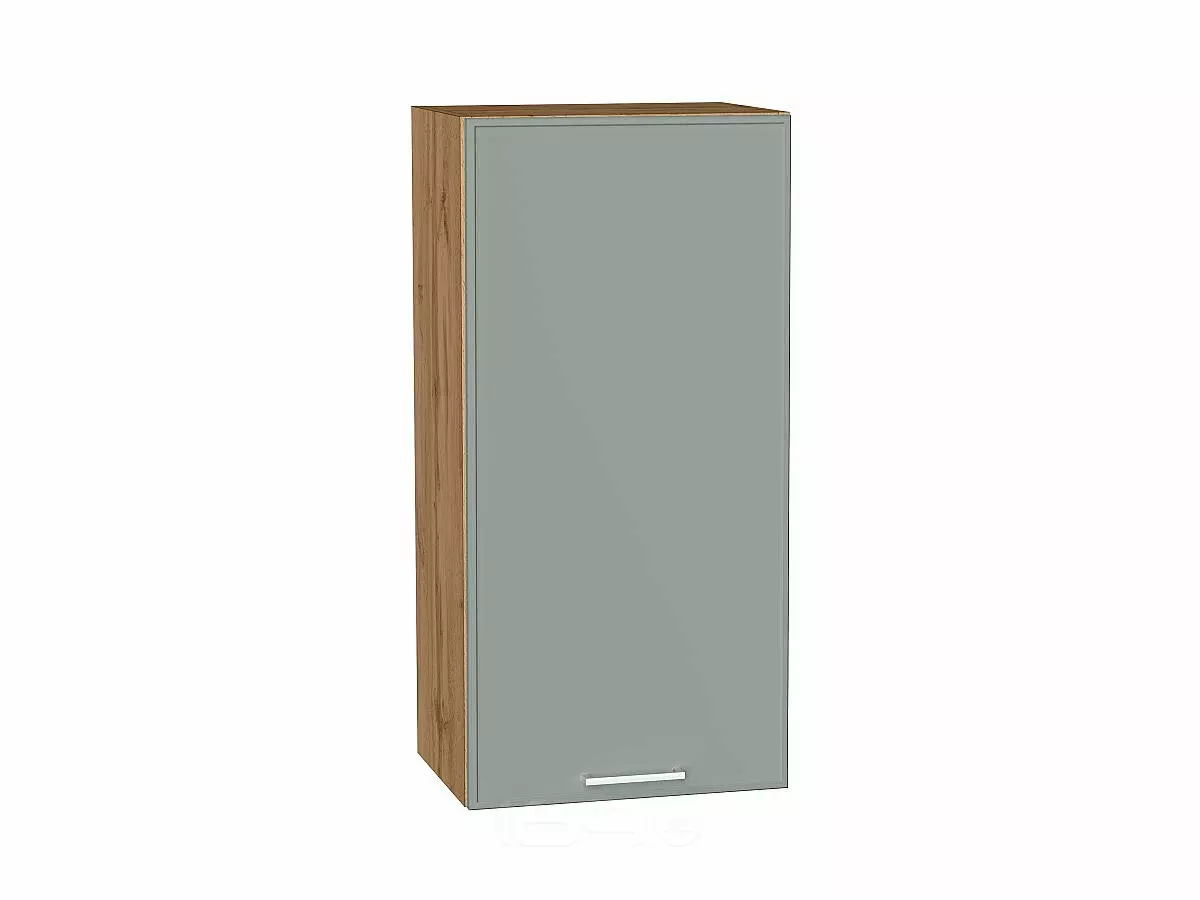 Шкаф верхний с 1-ой дверцей Квадро Аквамарин/Дуб Вотан 920*450*321