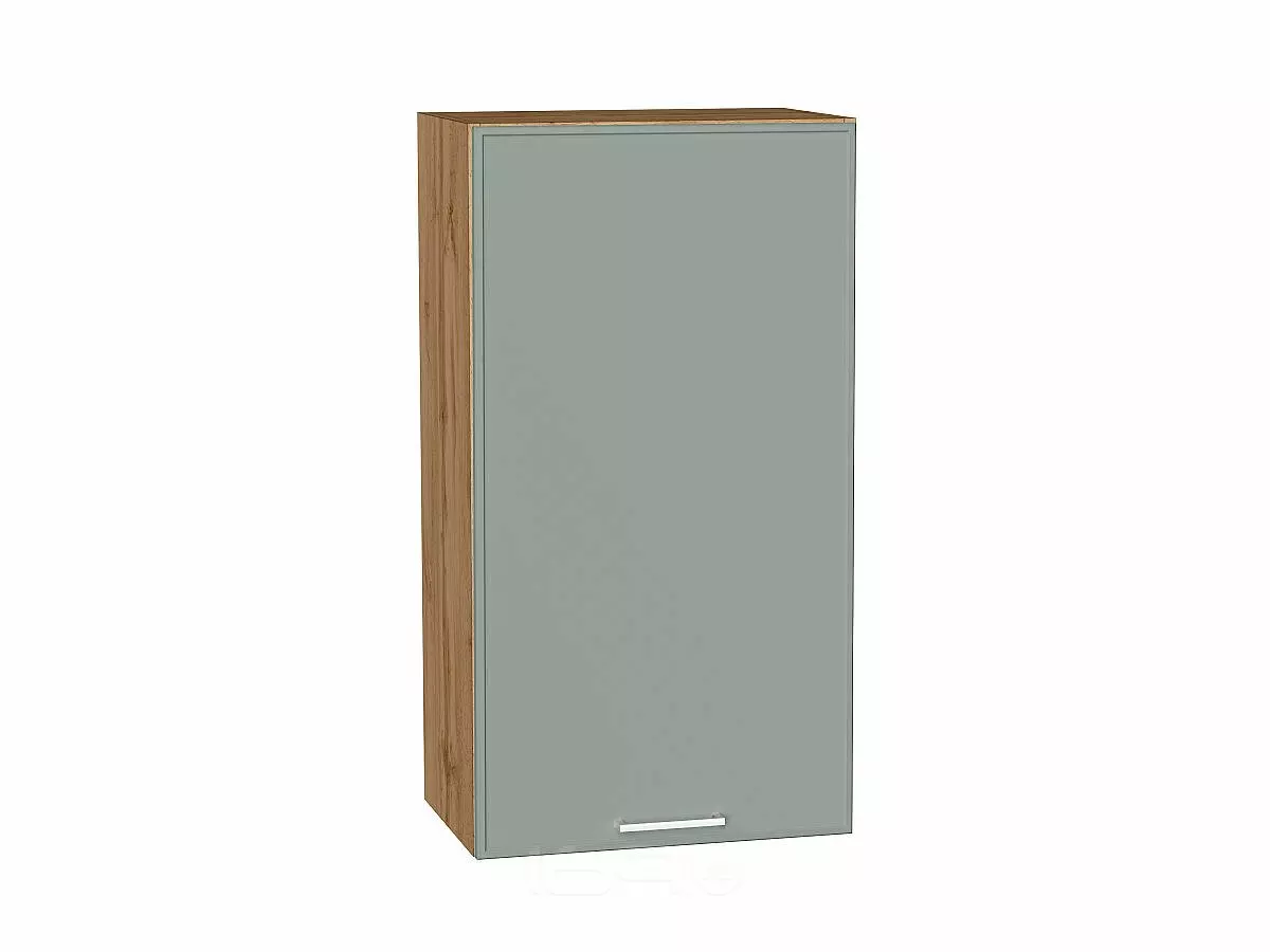Шкаф верхний с 1-ой дверцей Квадро Аквамарин/Дуб Вотан 920*500*321