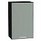Шкаф верхний с 1-ой дверцей Квадро Аквамарин/Graphite 716*450*321