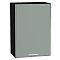 Шкаф верхний с 1-ой дверцей Квадро Аквамарин/Graphite 716*500*321