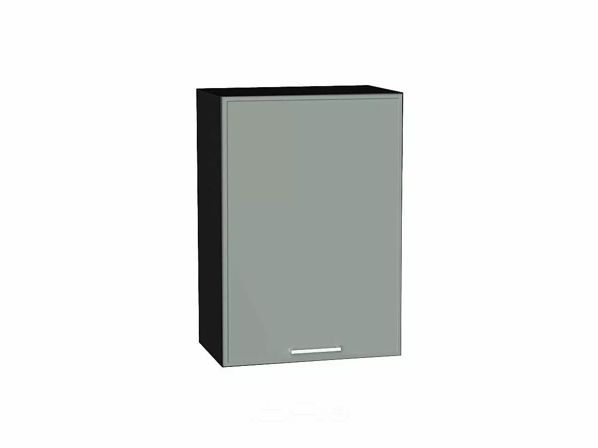 Шкаф верхний с 1-ой дверцей Квадро Аквамарин/Graphite 716*500*321
