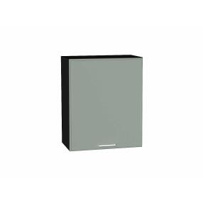 Шкаф верхний с 1-ой дверцей Квадро Аквамарин/Graphite 716*600*321