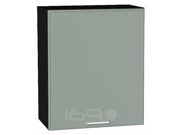 Шкаф верхний с 1-ой дверцей Квадро Аквамарин/Graphite 716*600*321