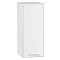 Шкаф верхний с 1-ой дверцей Квадро Белый/Белый 716*300*321