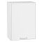 Шкаф верхний с 1-ой дверцей Квадро Белый/Белый 716*500*321