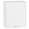 Шкаф верхний с 1-ой дверцей Квадро Белый/Белый 716*600*321