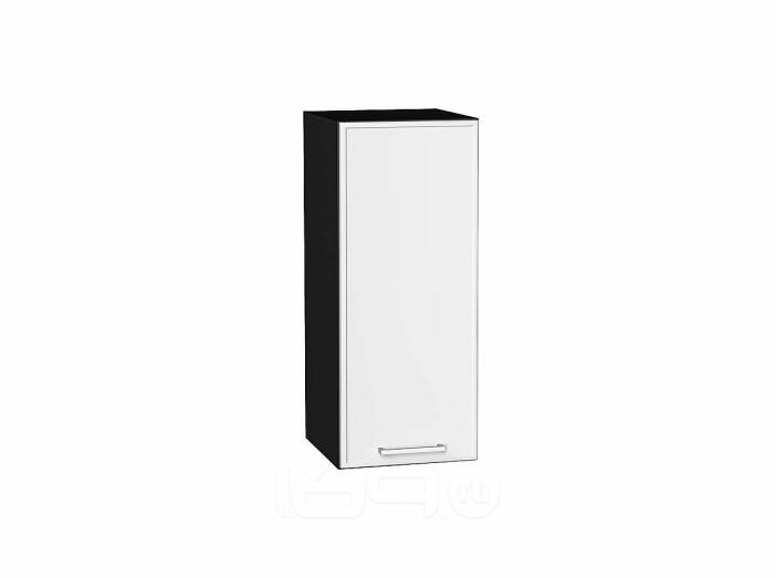 Шкаф верхний с 1-ой дверцей Квадро Белый/Graphite 716*300*321