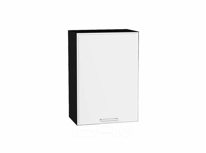 Шкаф верхний с 1-ой дверцей Квадро Белый/Graphite 716*500*321