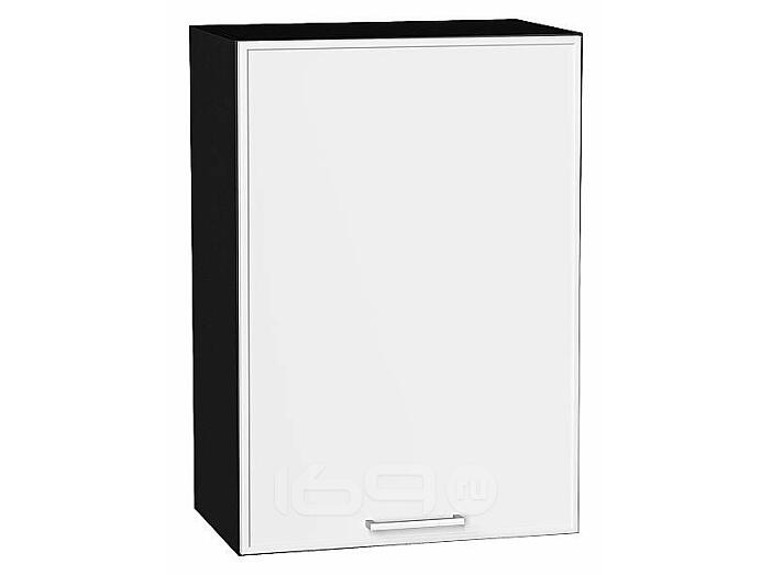 Шкаф верхний с 1-ой дверцей Квадро Белый/Graphite 716*500*321
