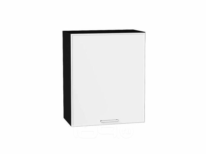 Шкаф верхний с 1-ой дверцей Квадро Белый/Graphite 716*600*321