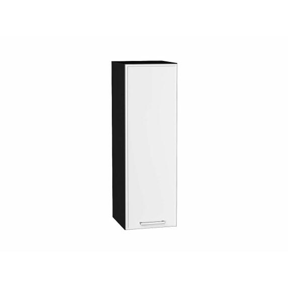 Шкаф верхний с 1-ой дверцей Квадро Белый/Graphite 920*300*321