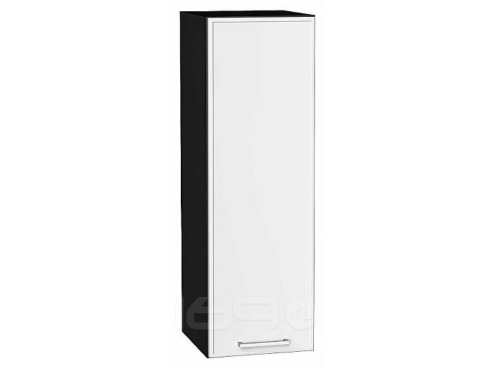 Шкаф верхний с 1-ой дверцей Квадро Белый/Graphite 920*300*321