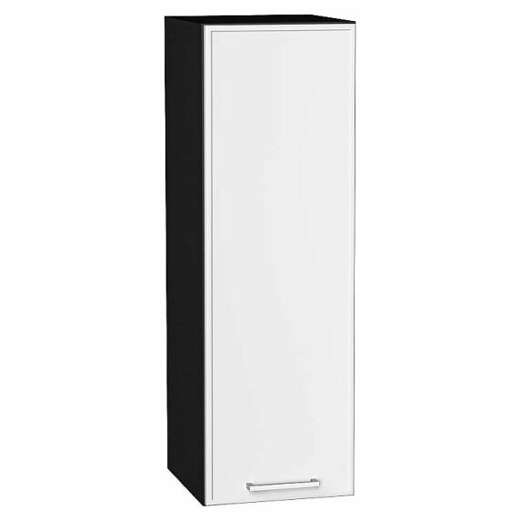 Шкаф верхний с 1-ой дверцей Квадро Белый/Graphite 920*300*321
