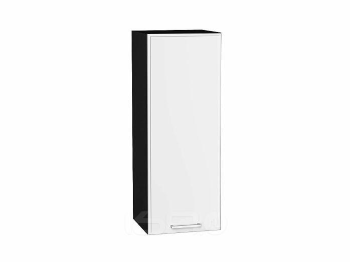 Шкаф верхний с 1-ой дверцей Квадро Белый/Graphite 920*350*321